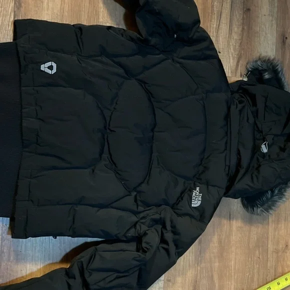 The North Face Black Puffer Jacket with Fur Hood